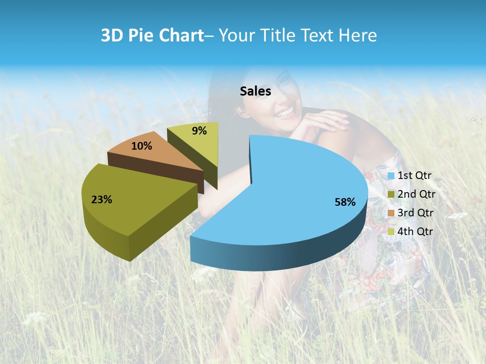 Meadow Person Female PowerPoint Template