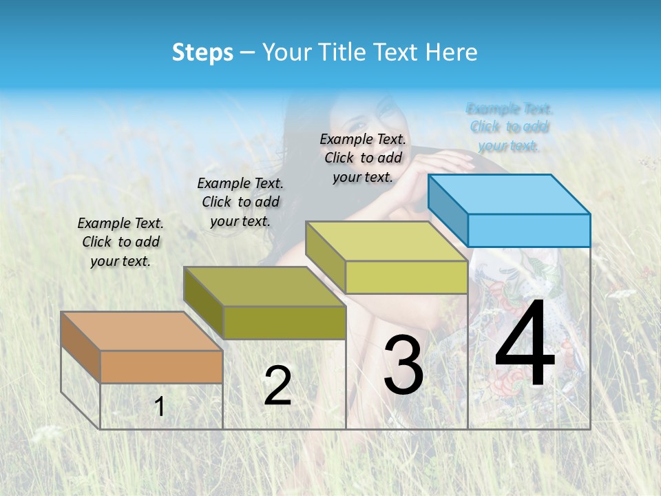 Meadow Person Female PowerPoint Template