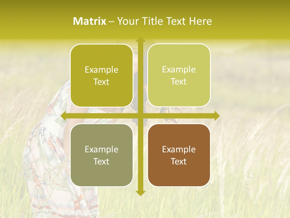 Toothy Joyful Brunette PowerPoint Template