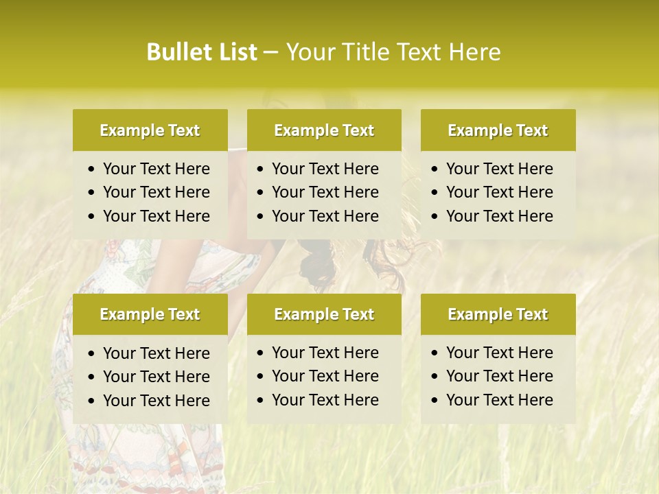 Toothy Joyful Brunette PowerPoint Template