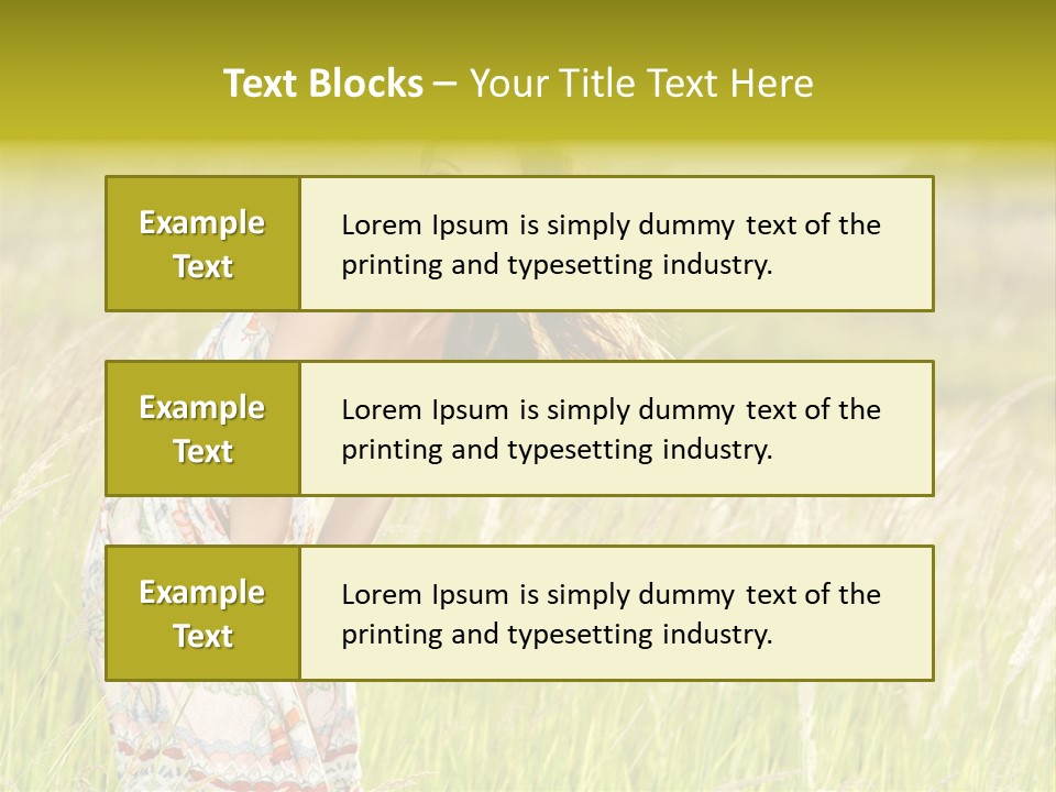 Toothy Joyful Brunette PowerPoint Template