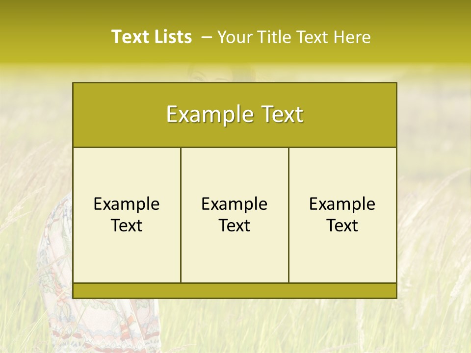 Toothy Joyful Brunette PowerPoint Template