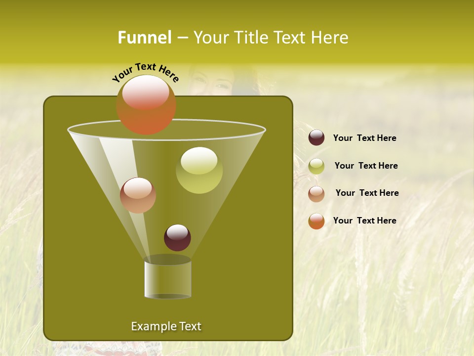 Toothy Joyful Brunette PowerPoint Template