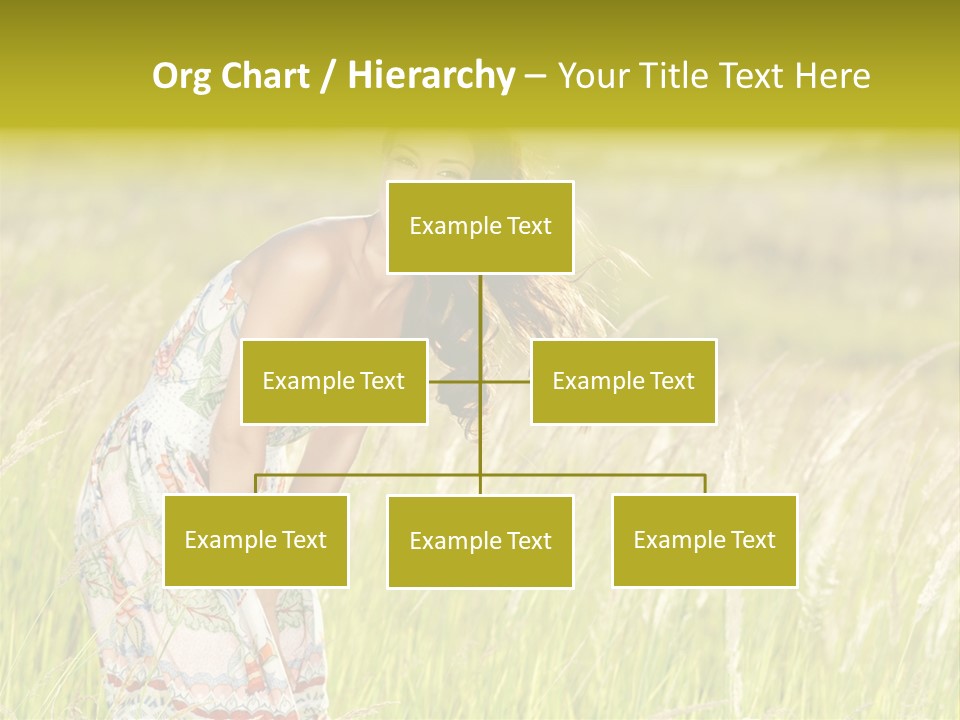 Toothy Joyful Brunette PowerPoint Template