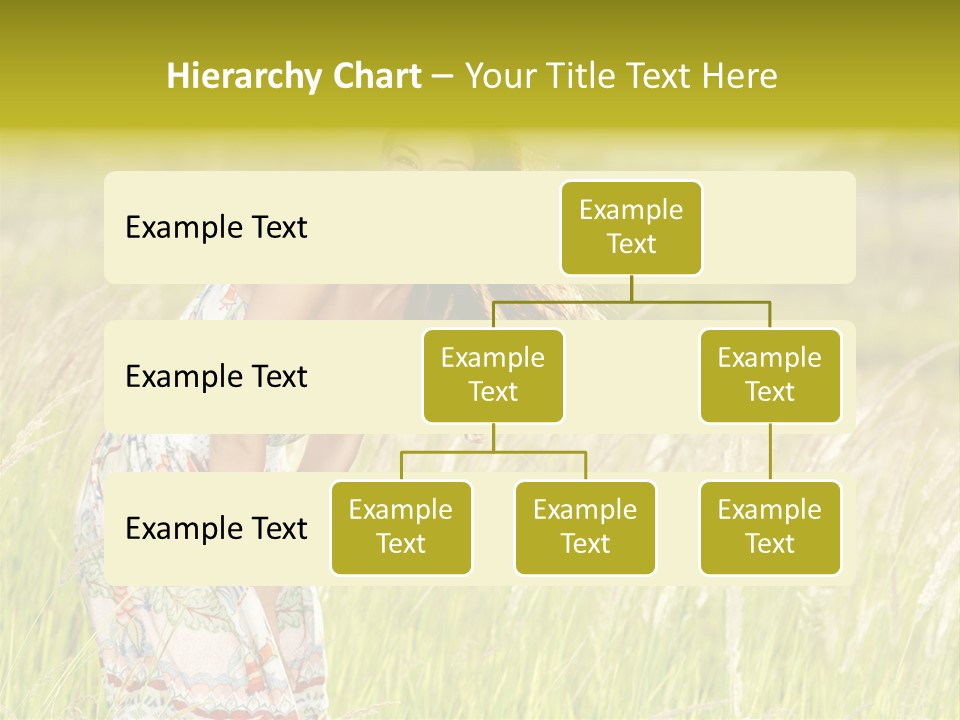 Toothy Joyful Brunette PowerPoint Template