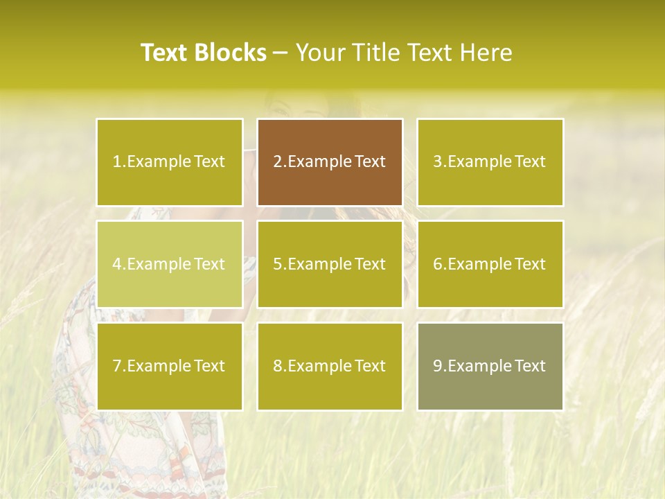 Toothy Joyful Brunette PowerPoint Template