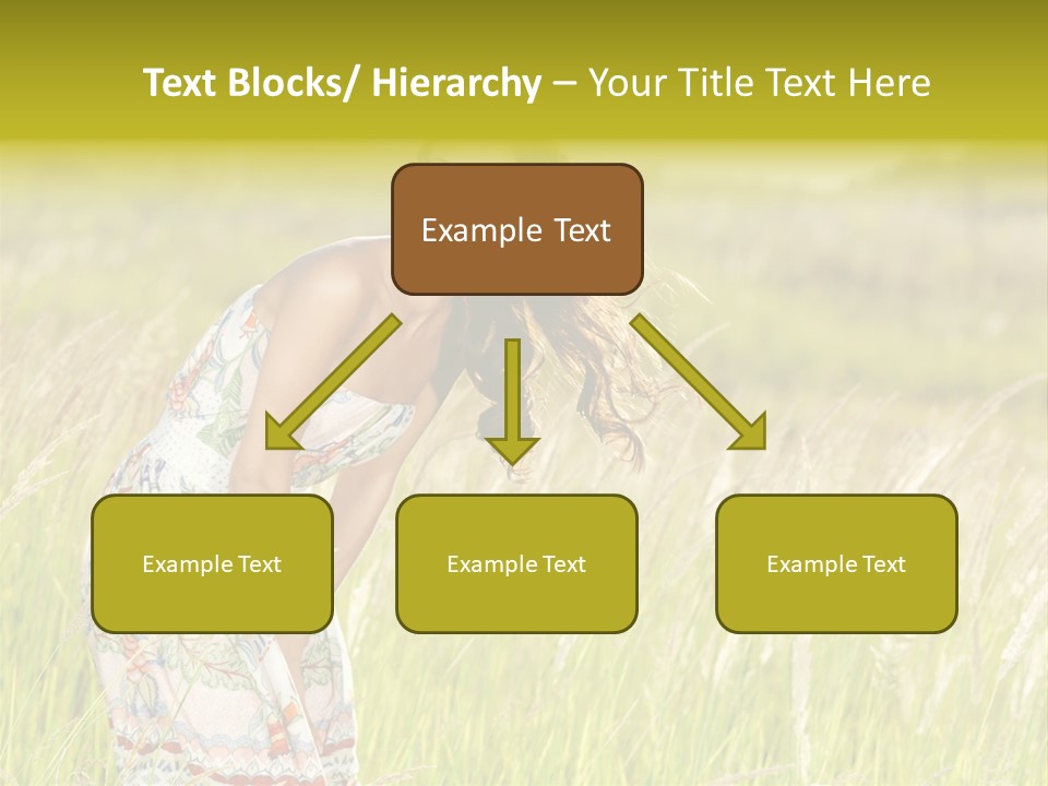 Toothy Joyful Brunette PowerPoint Template