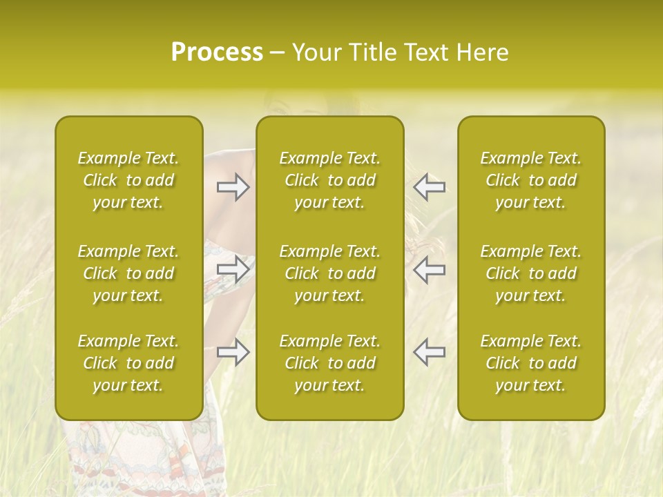 Toothy Joyful Brunette PowerPoint Template