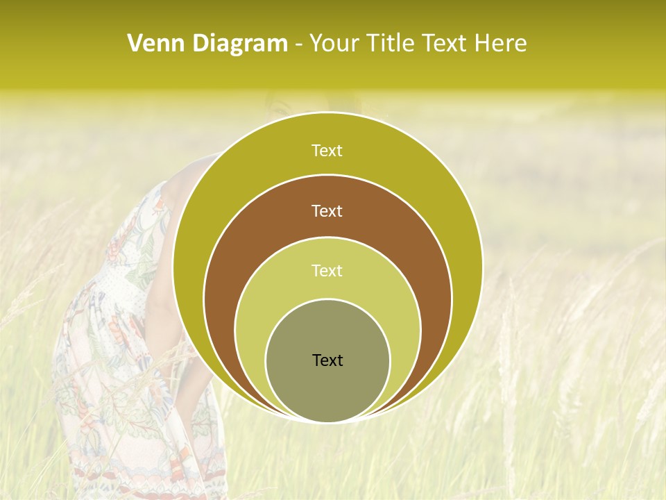 Toothy Joyful Brunette PowerPoint Template