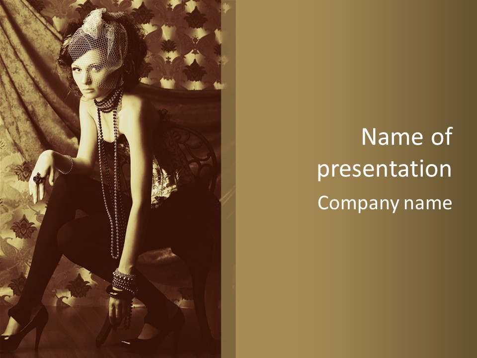 Fashion Vogue Antique PowerPoint Template