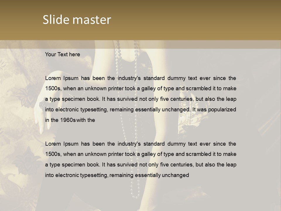 Fashion Vogue Antique PowerPoint Template