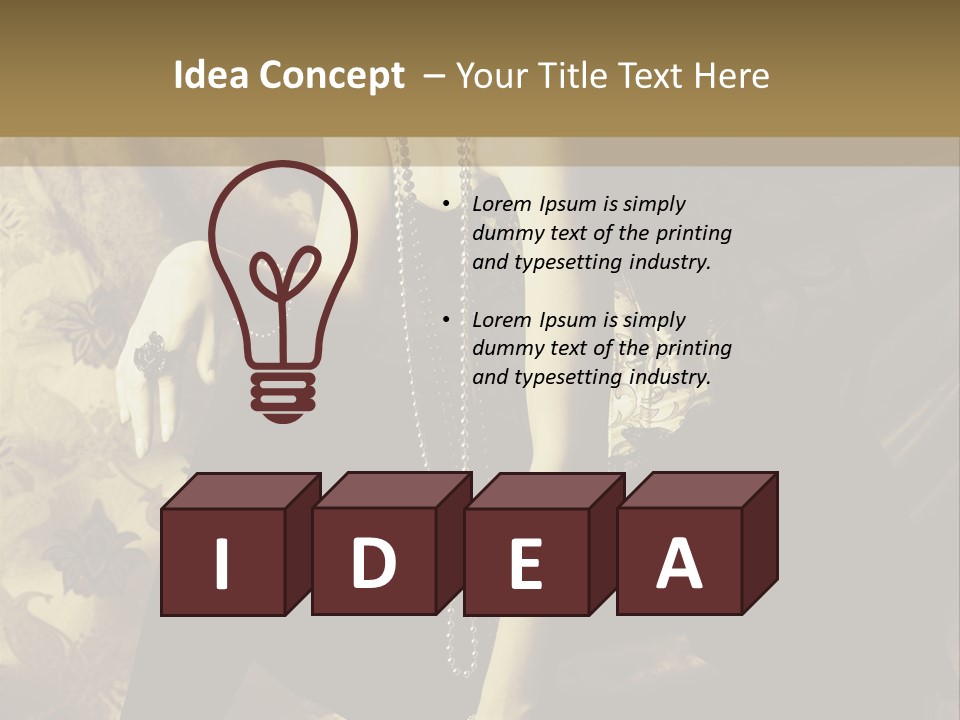 Fashion Vogue Antique PowerPoint Template