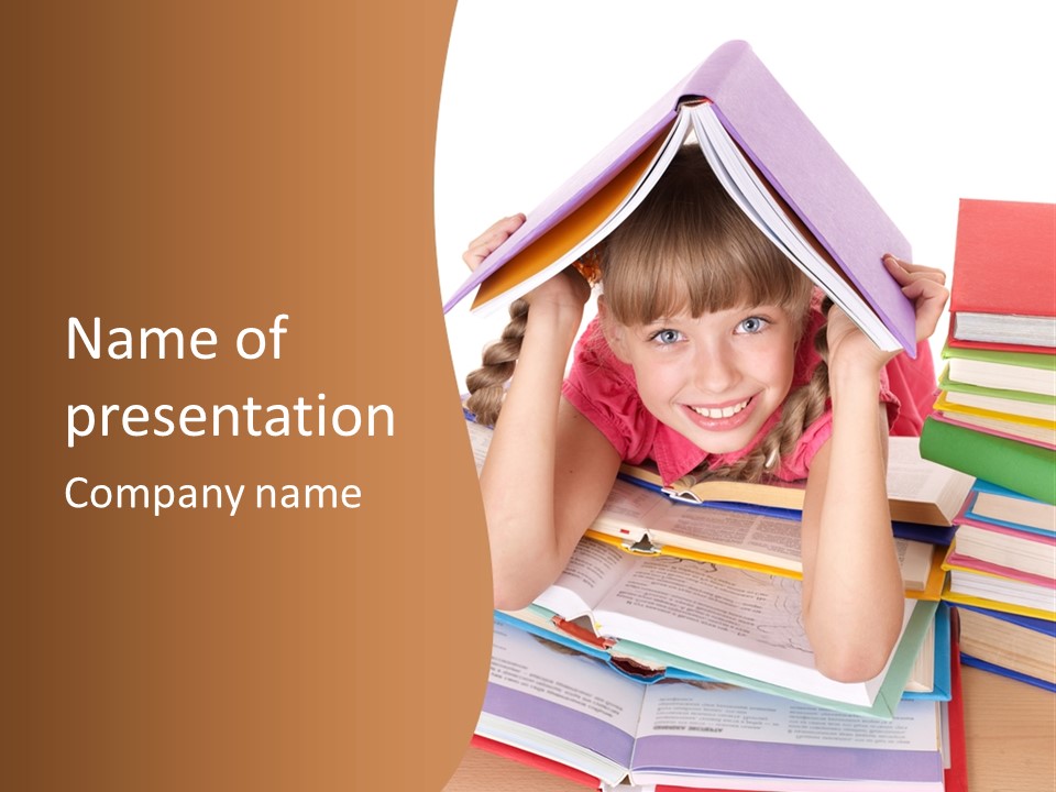 Table Back To School Study PowerPoint Template