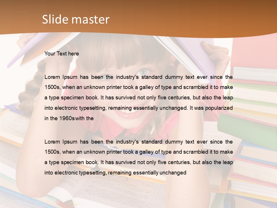 Table Back To School Study PowerPoint Template