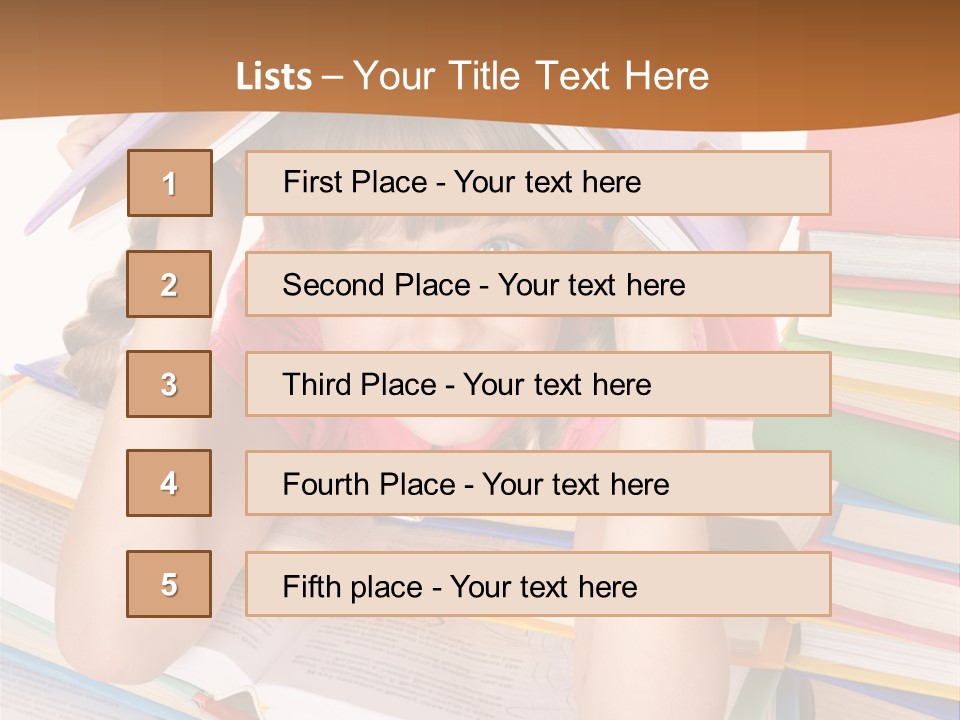 Table Back To School Study PowerPoint Template