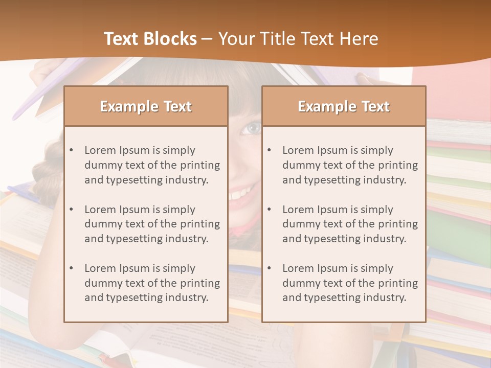 Table Back To School Study PowerPoint Template