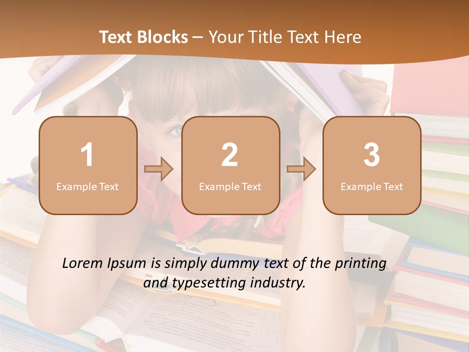 Table Back To School Study PowerPoint Template