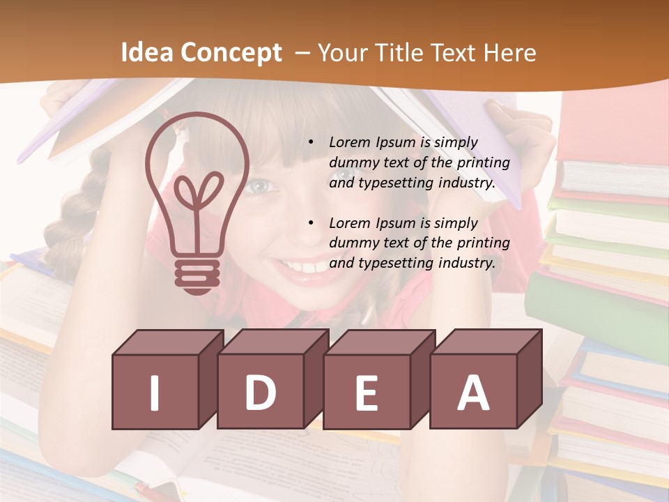 Table Back To School Study PowerPoint Template