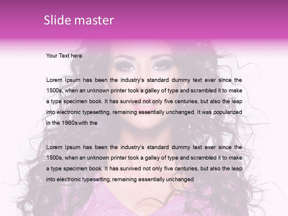 Close Up Looking Eye PowerPoint Template