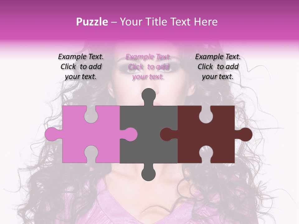 Close Up Looking Eye PowerPoint Template