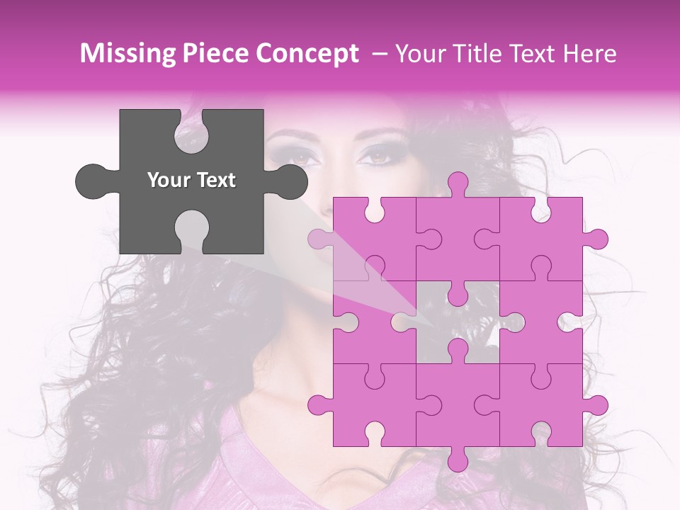 Close Up Looking Eye PowerPoint Template