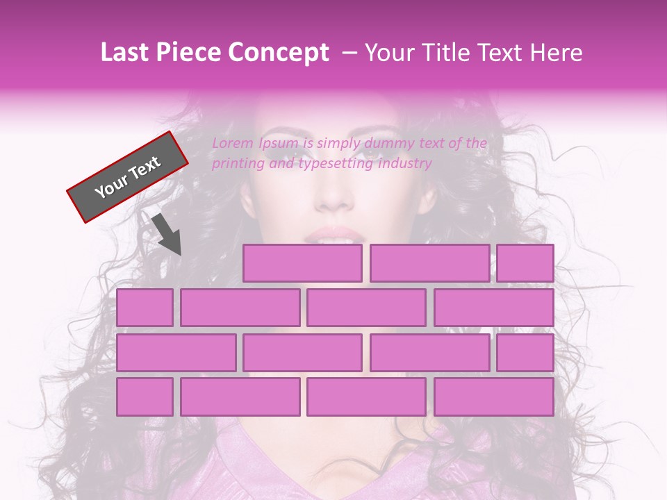 Close Up Looking Eye PowerPoint Template