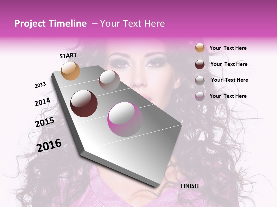 Close Up Looking Eye PowerPoint Template