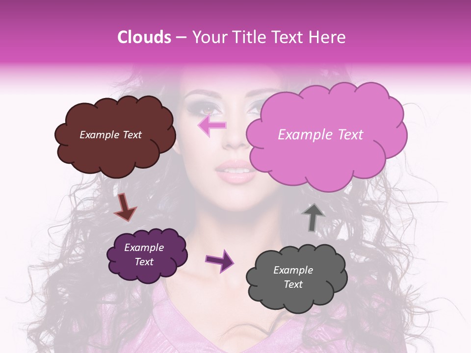 Close Up Looking Eye PowerPoint Template