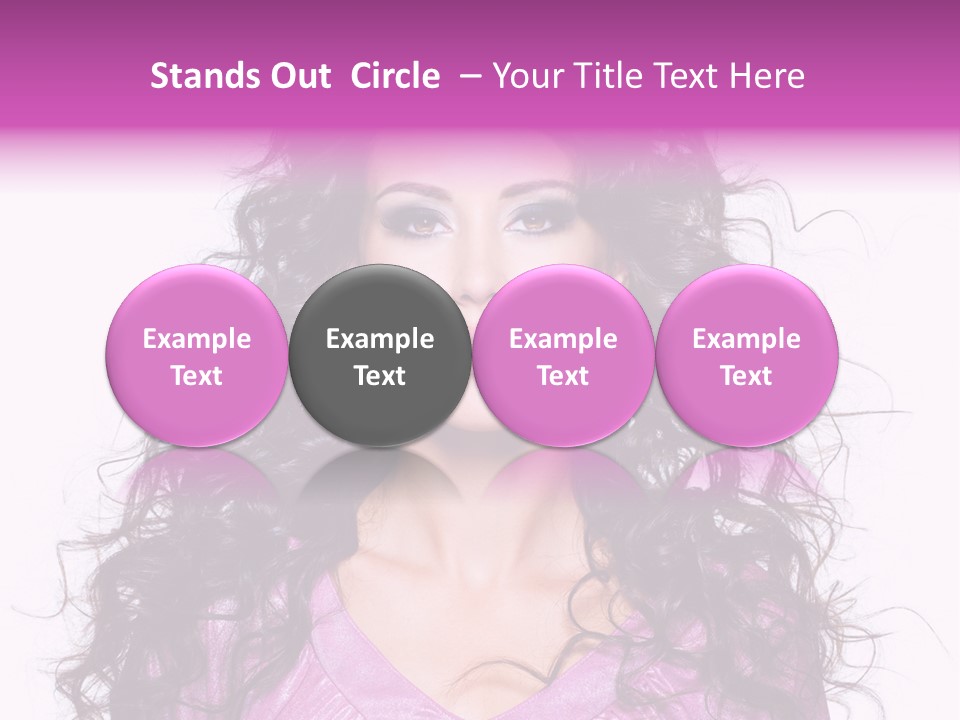 Close Up Looking Eye PowerPoint Template