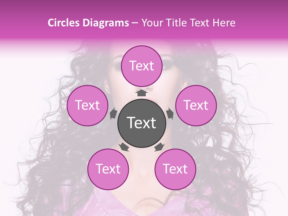 Close Up Looking Eye PowerPoint Template