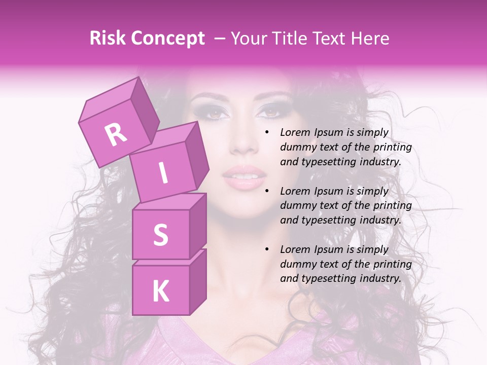 Close Up Looking Eye PowerPoint Template