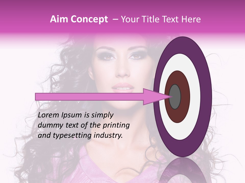 Close Up Looking Eye PowerPoint Template