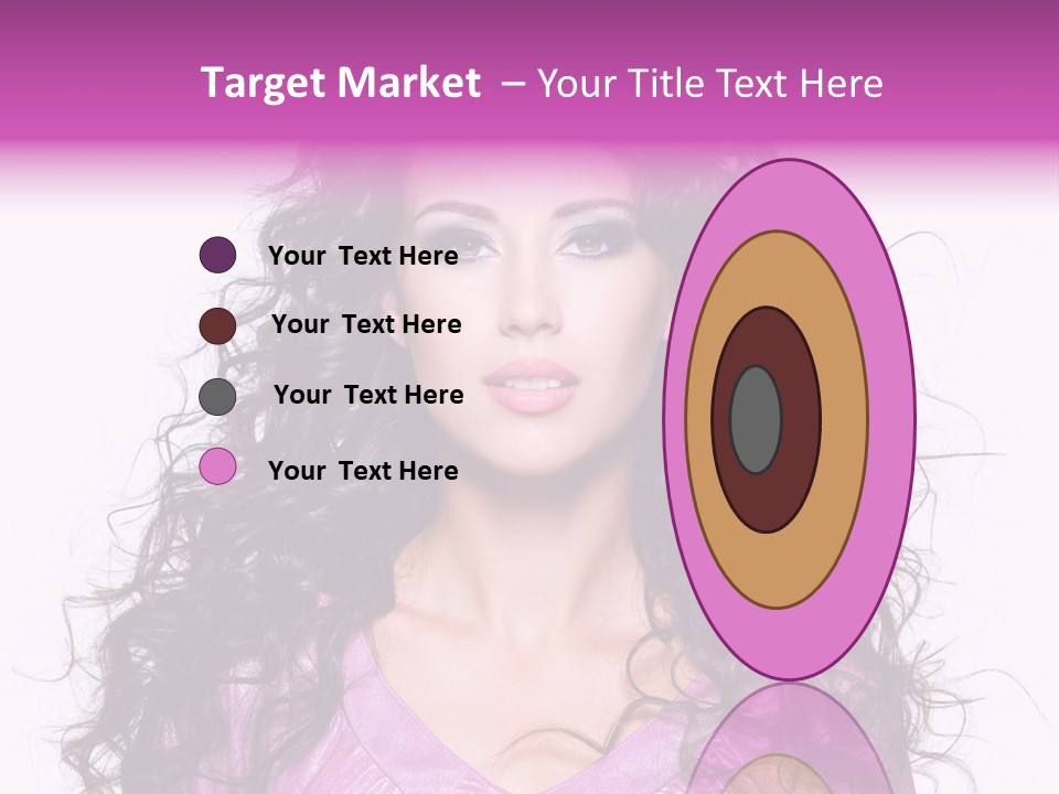 Close Up Looking Eye PowerPoint Template