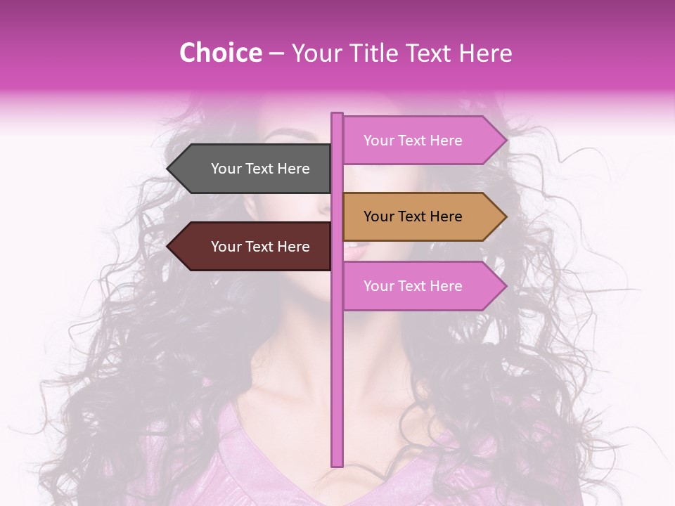 Close Up Looking Eye PowerPoint Template