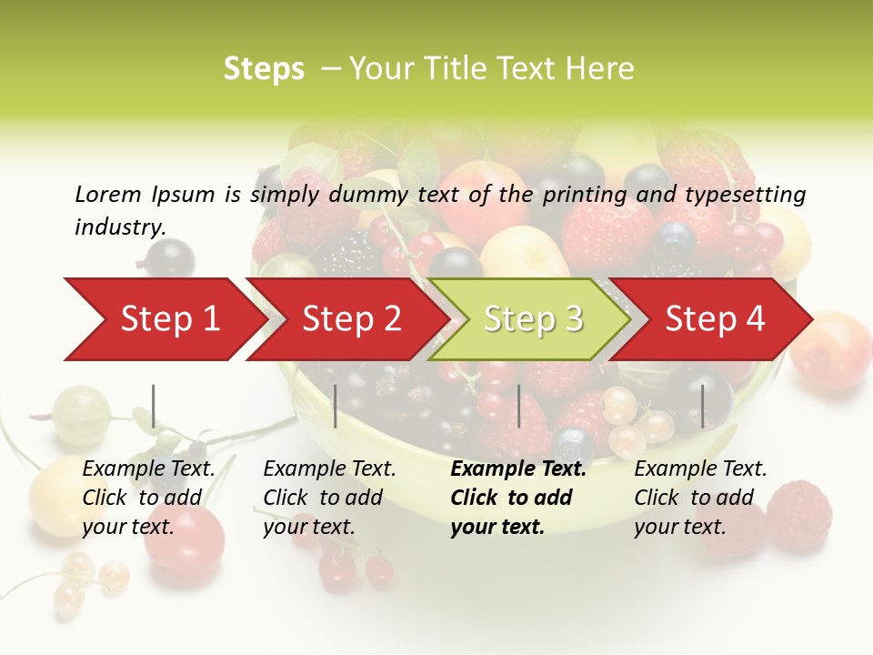 Snack Appetising Ingredient PowerPoint Template