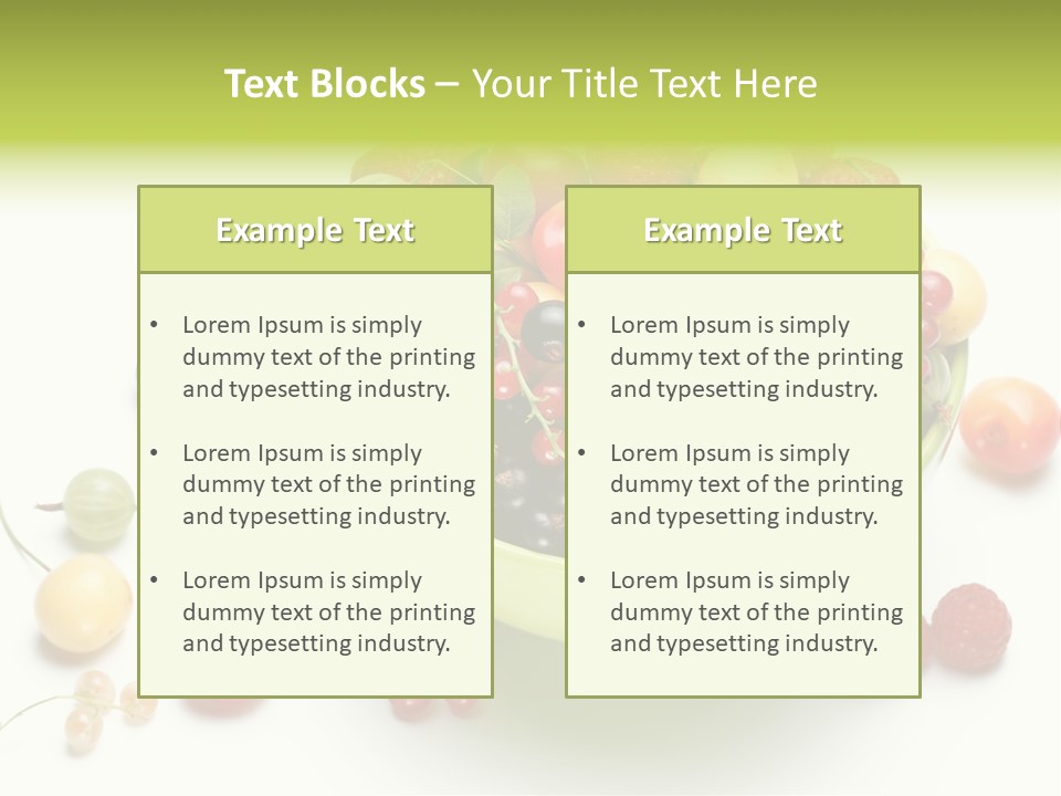 Snack Appetising Ingredient PowerPoint Template