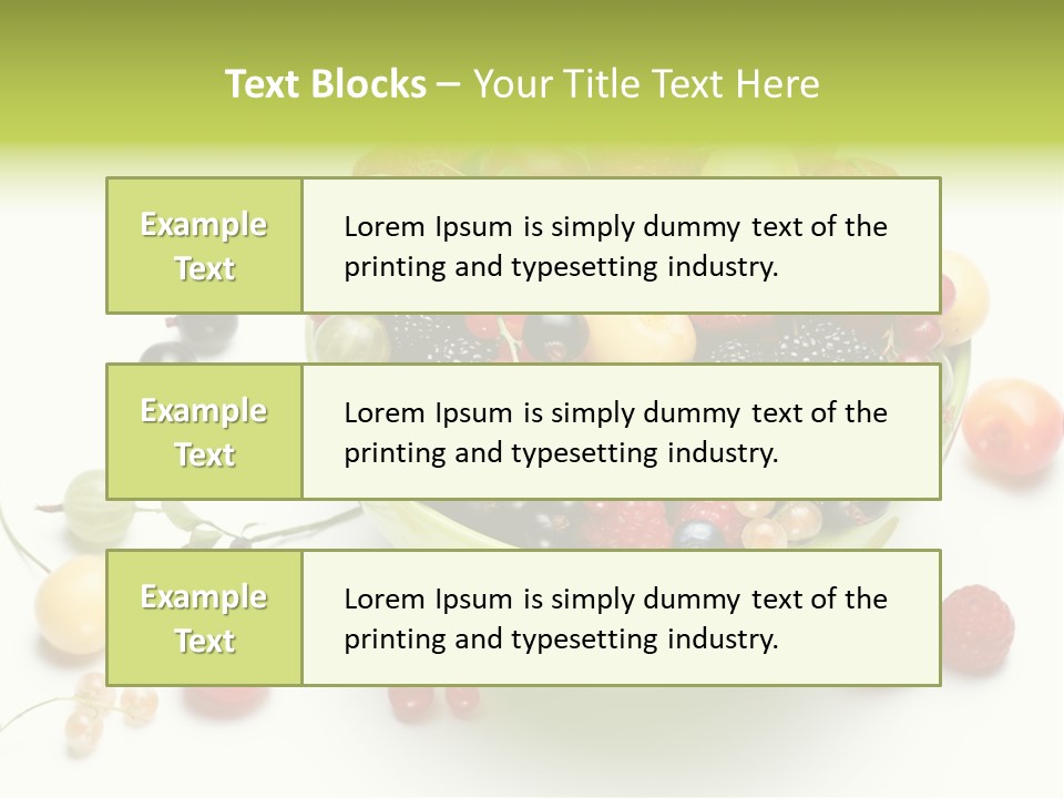 Snack Appetising Ingredient PowerPoint Template