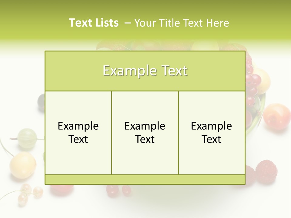 Snack Appetising Ingredient PowerPoint Template