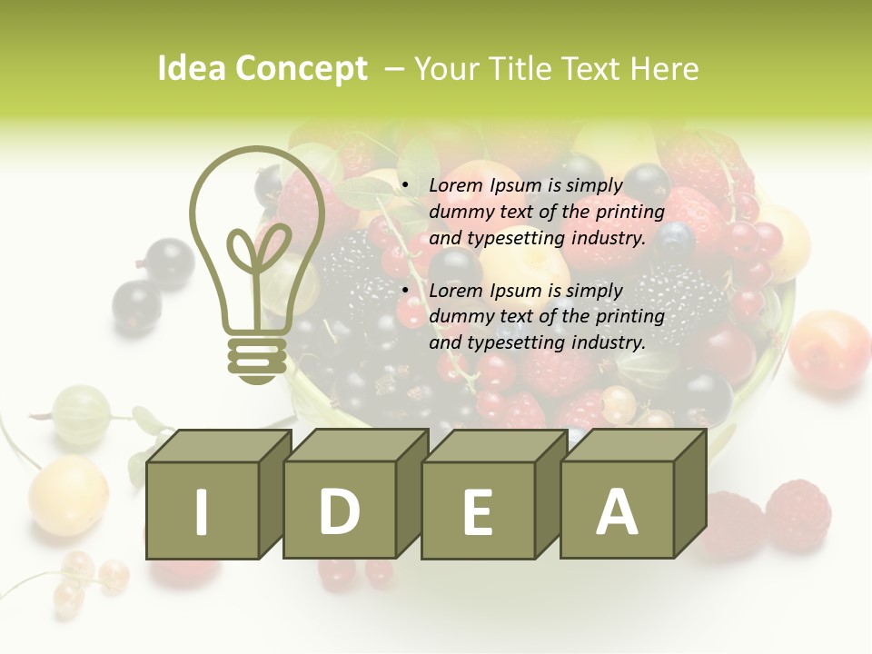 Snack Appetising Ingredient PowerPoint Template