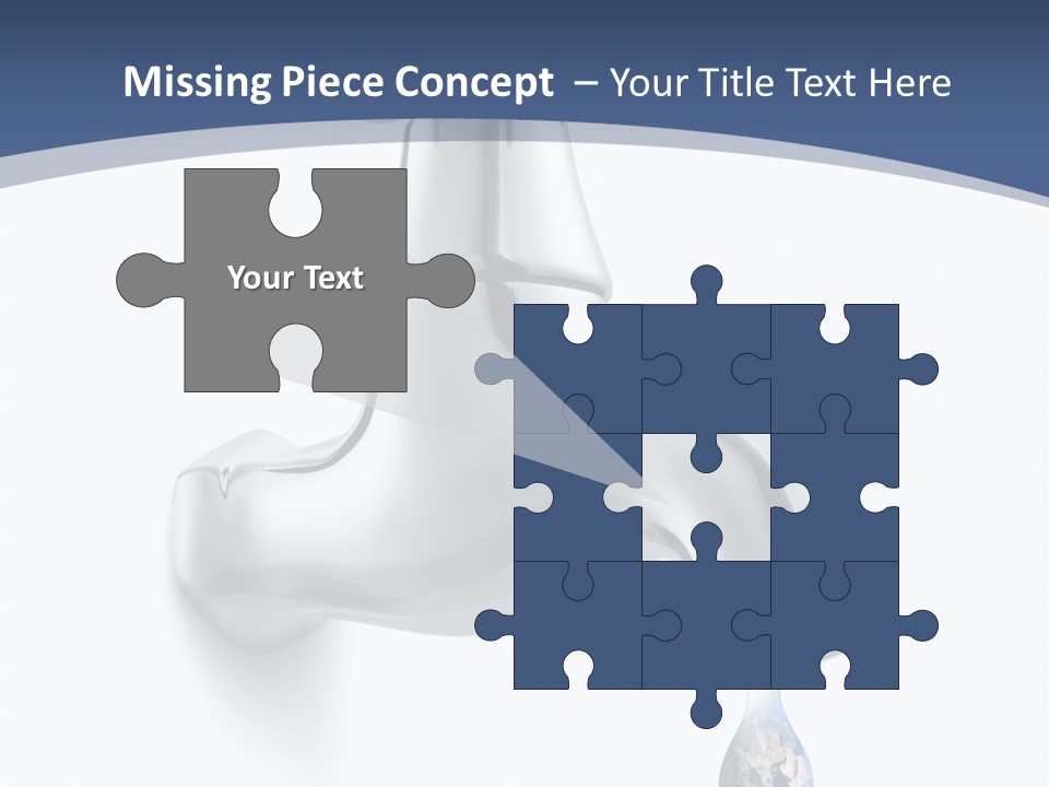 Faucet Drop White Background PowerPoint Template