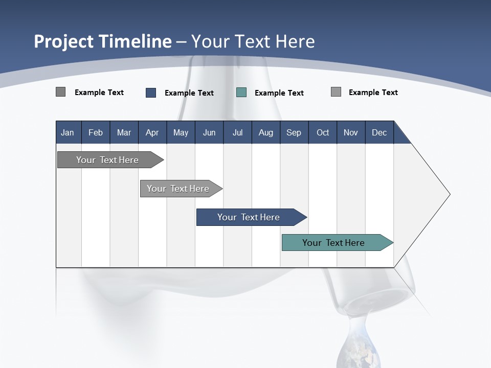 Faucet Drop White Background PowerPoint Template
