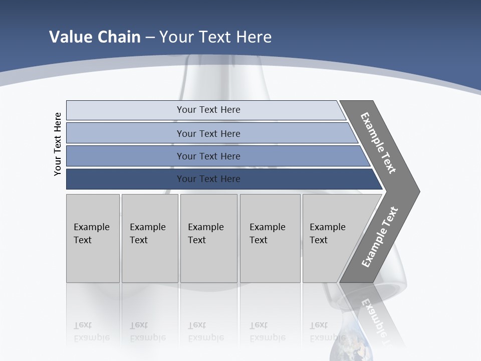 Faucet Drop White Background PowerPoint Template