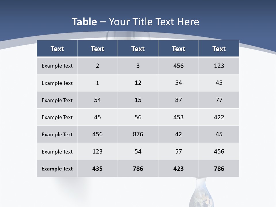 Faucet Drop White Background PowerPoint Template