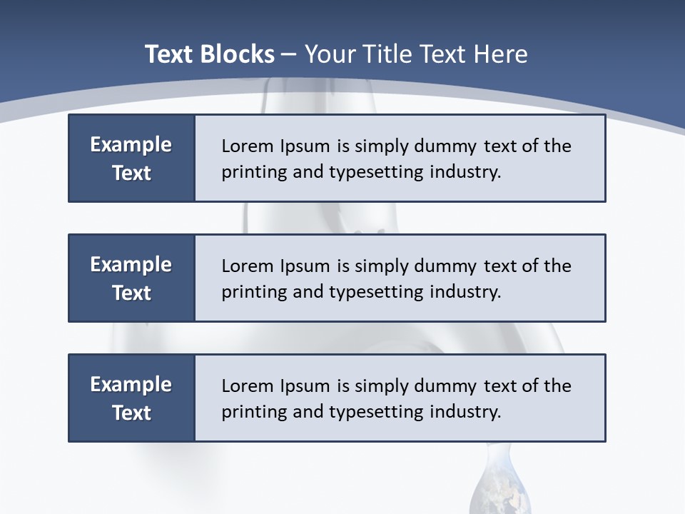 Faucet Drop White Background PowerPoint Template