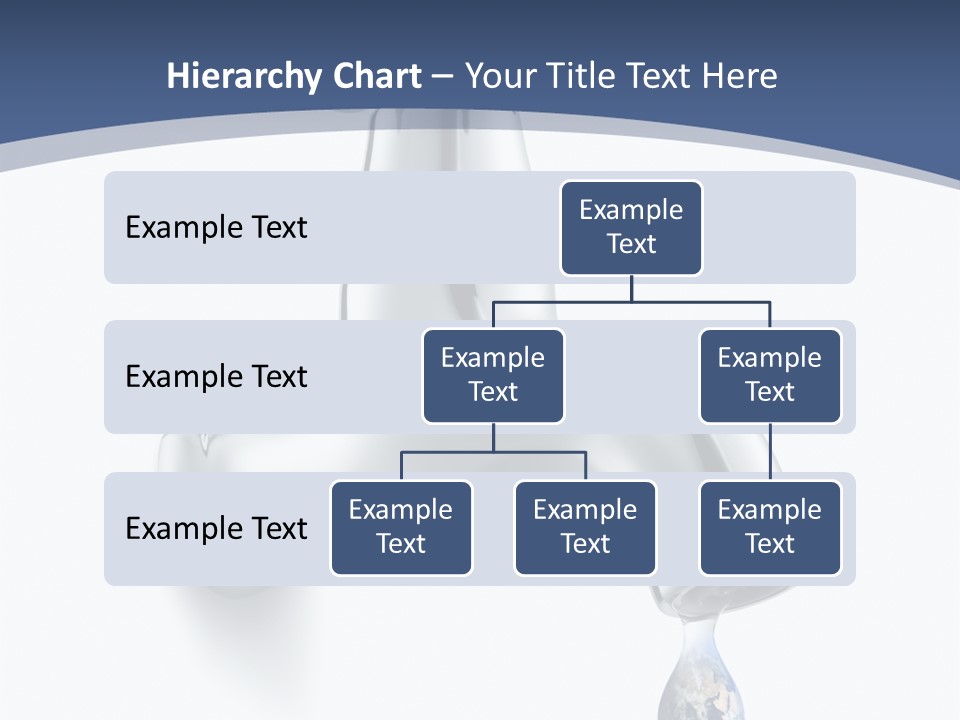 Faucet Drop White Background PowerPoint Template