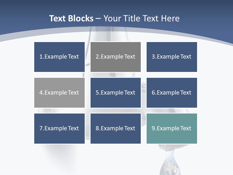 Faucet Drop White Background PowerPoint Template