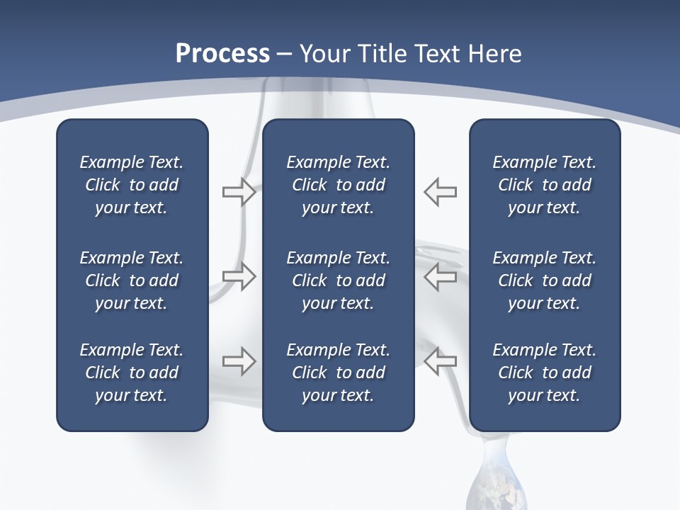 Faucet Drop White Background PowerPoint Template