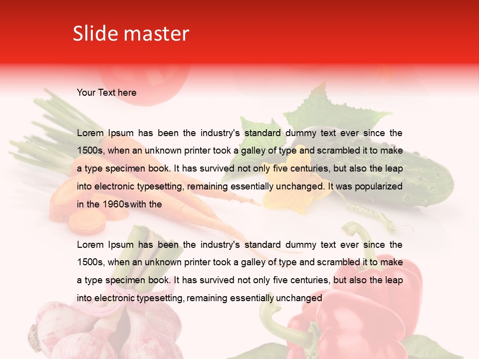 Cucumber Many Ripe PowerPoint Template