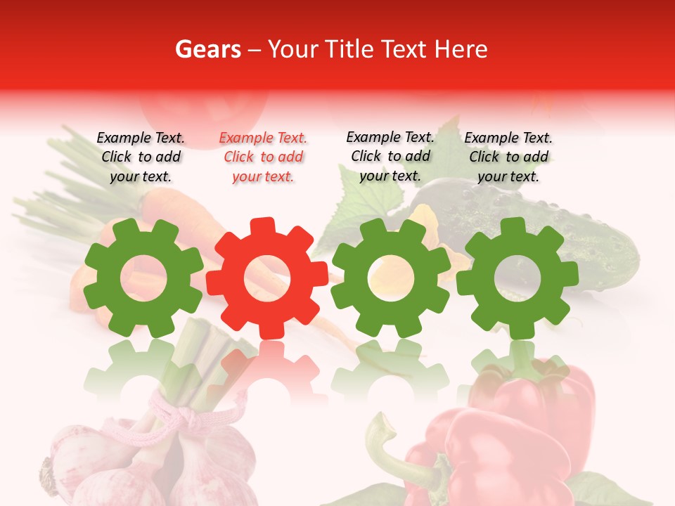 Cucumber Many Ripe PowerPoint Template