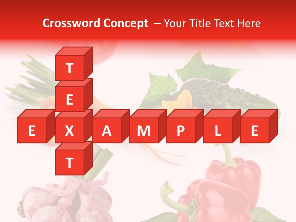 Cucumber Many Ripe PowerPoint Template